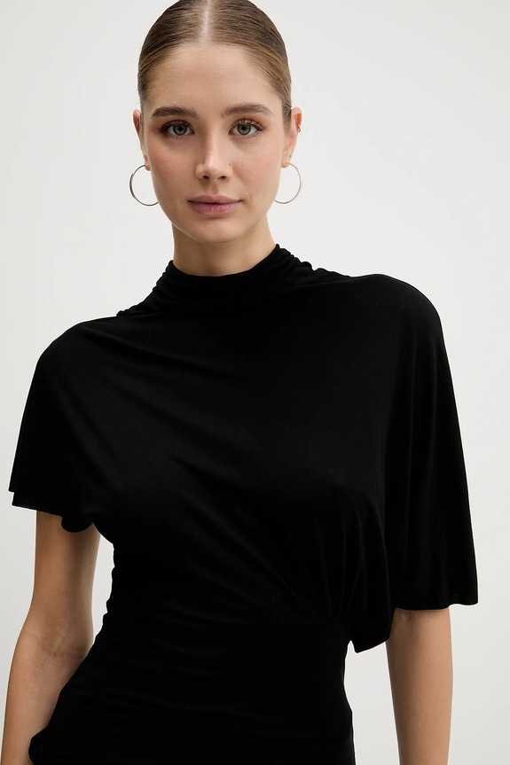 Μπλουζάκι Rick Owens Lilies Lilith μαύρο LI02E3205.RV