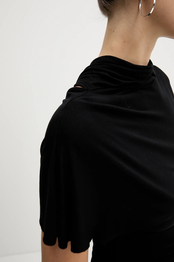 Μπλουζάκι Rick Owens Lilies Lilith LI02E3205.RV μαύρο