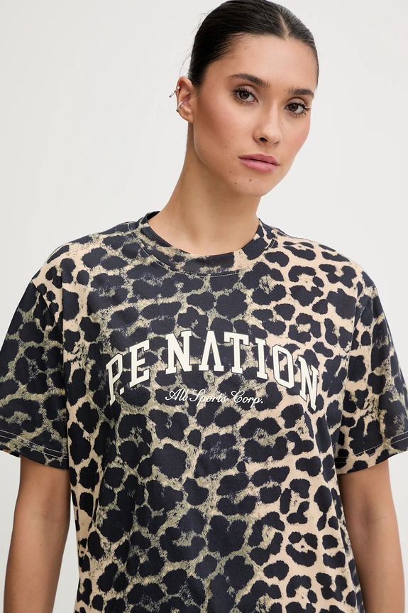 P.E Nation tricou din bumbac Heritage maro 253T108.MULTI