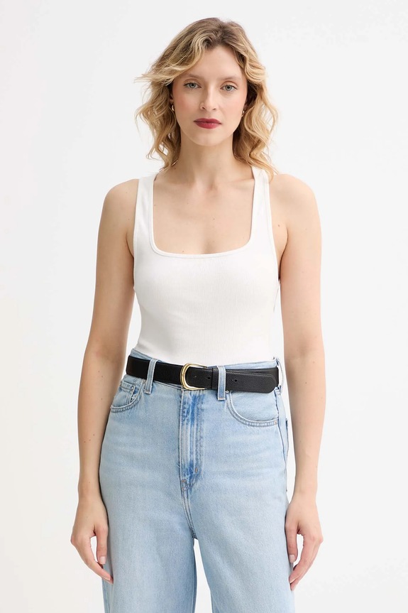 MUUV. top MUUV. x Answear uni alb KOSZULKA.LINEA