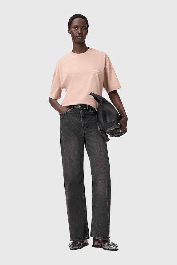 AllSaints pamut póló bézs W202JC
