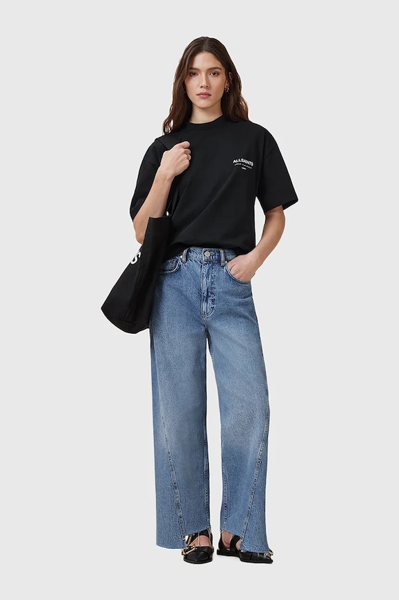 Βαμβακερό μπλουζάκι AllSaints W202JC
