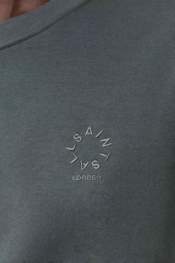 Bavlněné tričko AllSaints W220JC šedá