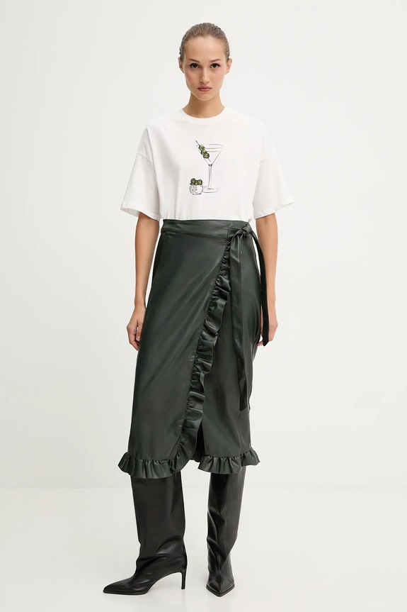 Never Fully Dressed t-shirt bawełniany NFDTO1605 biały AW25