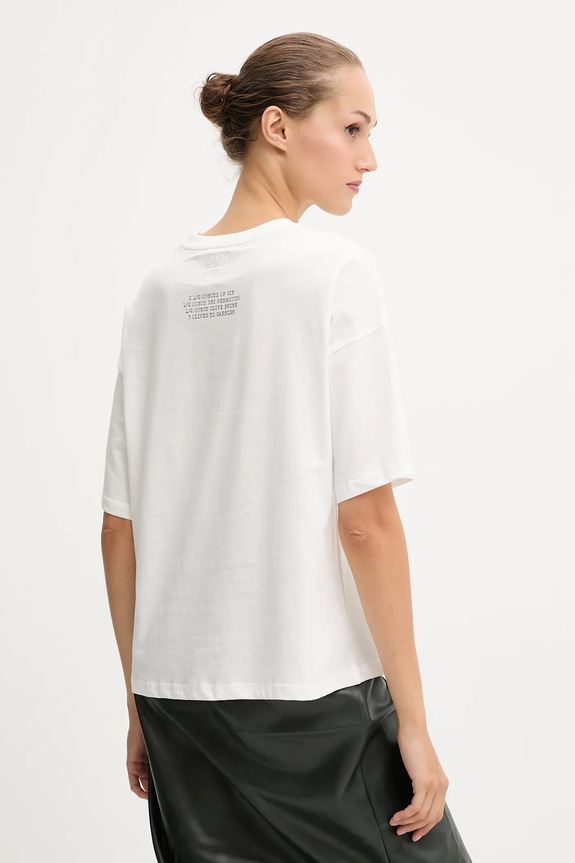 Odzież Never Fully Dressed t-shirt bawełniany NFDTO1605 biały