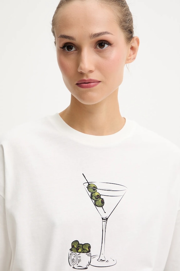 Never Fully Dressed t-shirt bawełniany biały NFDTO1605