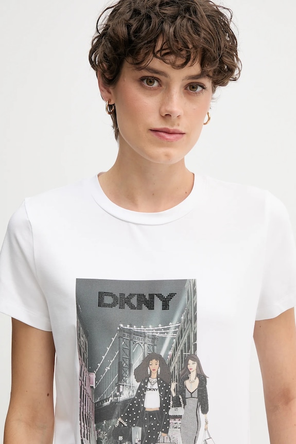 Tričko Dkny KNIT TOPS biela P5MOHWNA