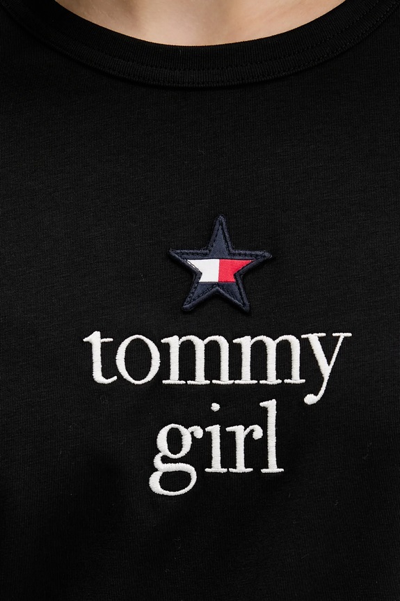 Kratka majica Tommy Jeans DN0DN00094 črna