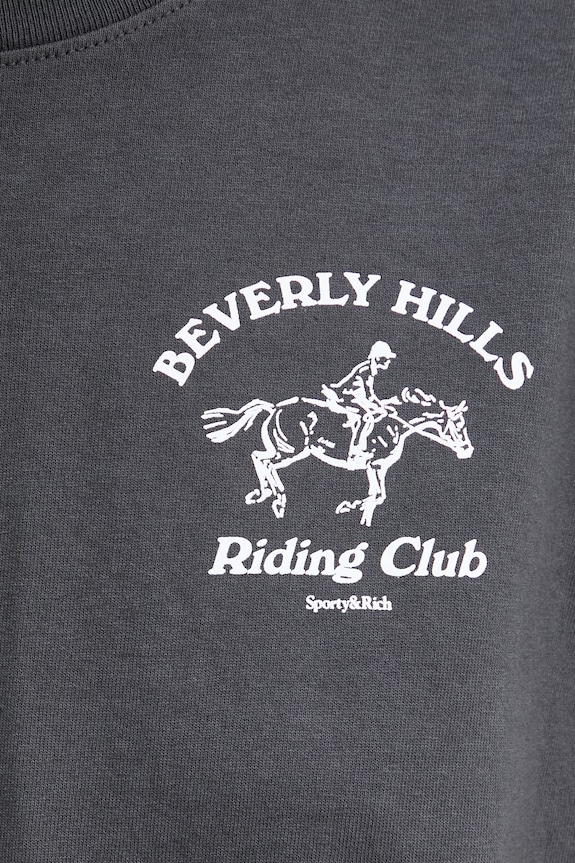 Sporty & Rich BH Riding Club t-shirt cotton Women's gray TO04364255BA02