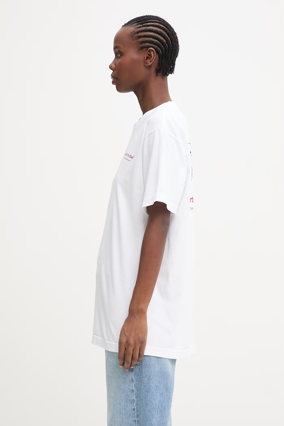 Sporty & Rich Run Club t-shirt cotton Women's TO04364172WH01 white AW25