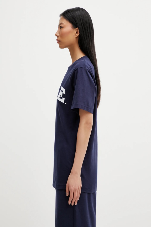 Sporty & Rich cotton t-shirt Yale Classic TO043611678BL106 navy AW25