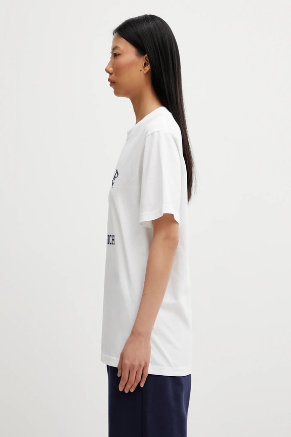 Sporty & Rich cotton t-shirt Veritas TO043611680WH01 beige AW25