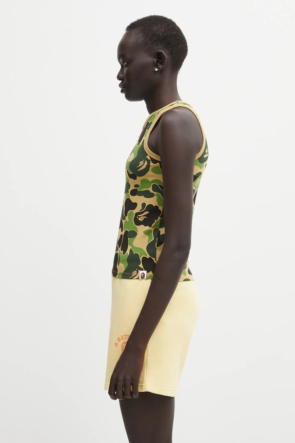 A Bathing Ape top in cotone ABC Camo Tank Top 1L30208001 verde AW25
