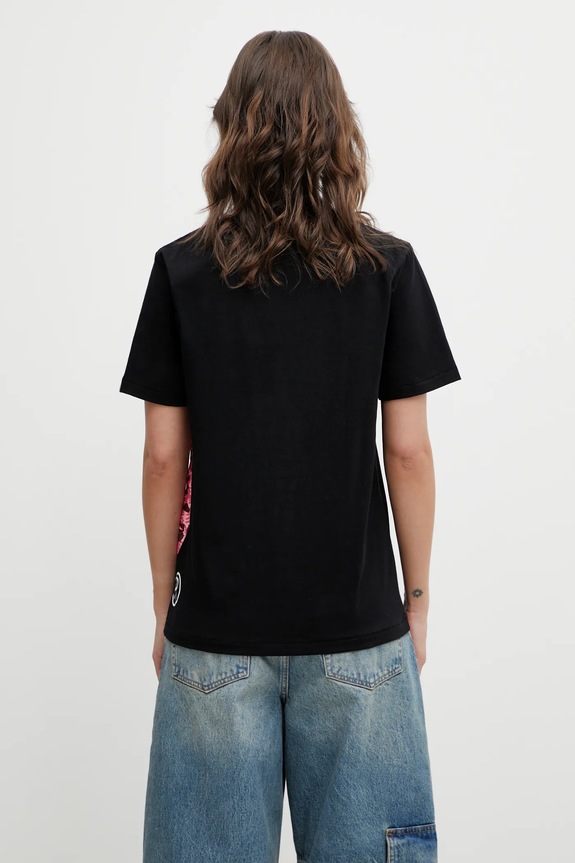 Abbigliamento A Bathing Ape t-shirt in cotone Wild Leopard 001TEL802065L nero
