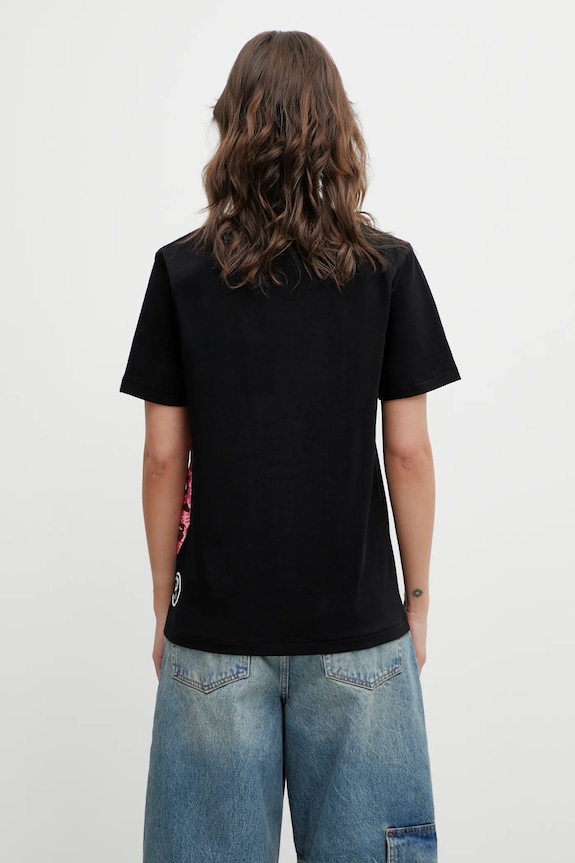 Abbigliamento A Bathing Ape t-shirt in cotone Wild Leopard 001TEL802065L nero