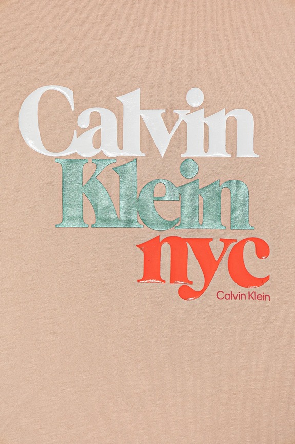 DÍVKA Dětské bavlněné tričko Calvin Klein Jeans IG0IG02991.104.116.9BYA oranžová