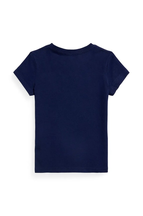 Παιδικό βαμβακερό μπλουζάκι Polo Ralph Lauren 312971138002 σκούρο μπλε AW25