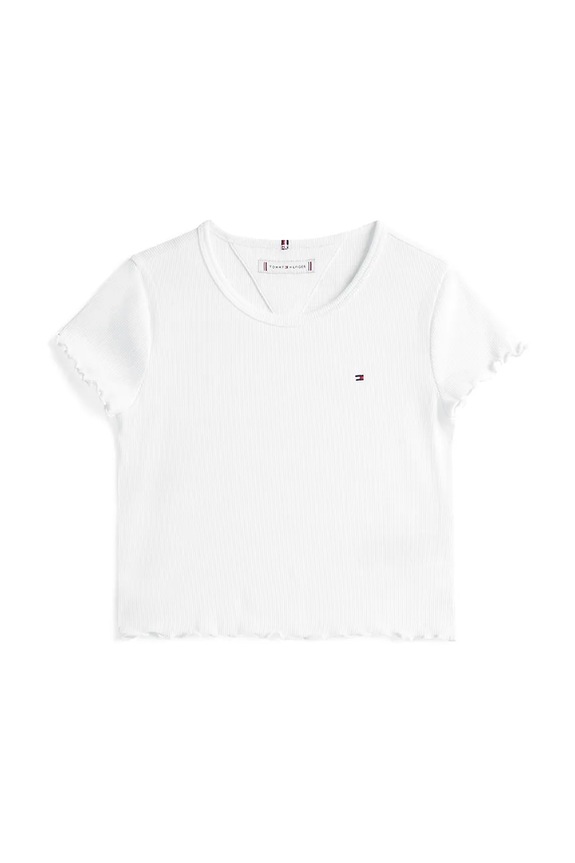 Tommy Hilfiger gyerek póló KG0KG08590.104.122.9BYA fehér AW25
