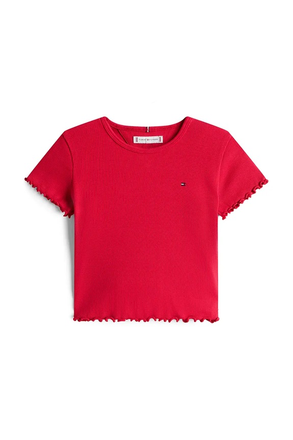 Detské tričko Tommy Hilfiger KG0KG08590.104.122.9BYA ružová AW25