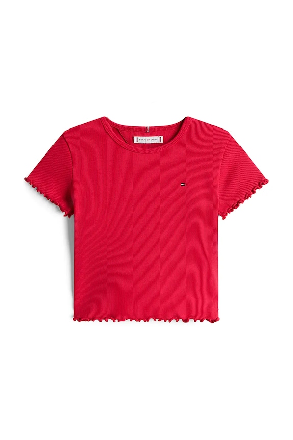 Detské tričko Tommy Hilfiger KG0KG08590.104.122.9BYA ružová AW25