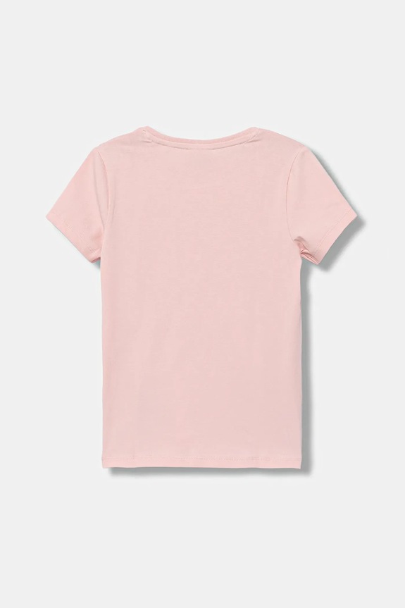 Guess t-shirt dziecięcy J4RI49.J1314.9BYA różowy AW25