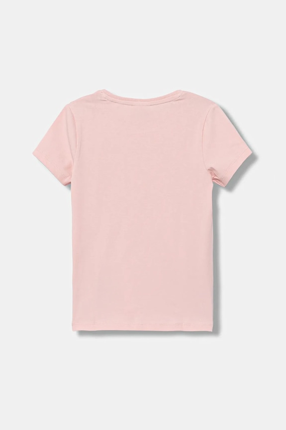 Guess t-shirt dziecięcy J4RI49.J1314.9BYA różowy AW25