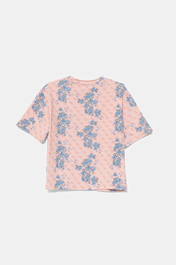 Guess t-shirt dziecięcy J5YI07.K6YW4.9BYA pomarańczowy AW25