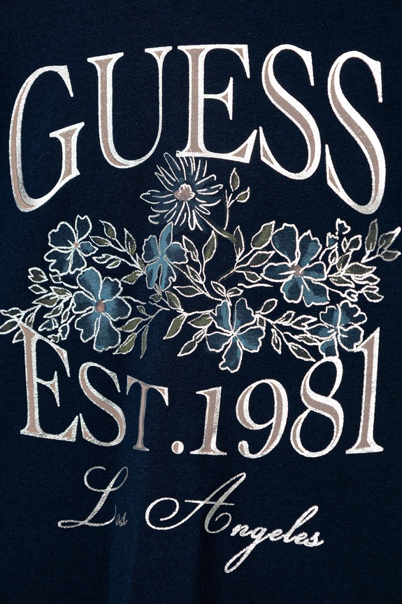Djevojčice Dječja majica kratkih rukava Guess J5YI19.K6YW4.9BYA mornarsko plava