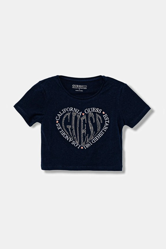 Detské tričko Guess s elastanom tmavomodrá J5YI22.K6YW4.9BYA