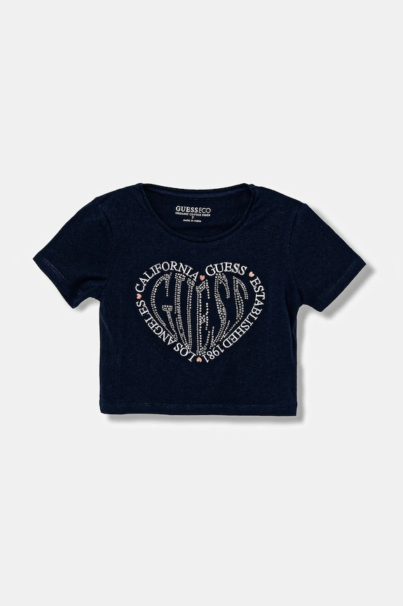 Detské tričko Guess s elastanom tmavomodrá J5YI22.K6YW4.9BYA