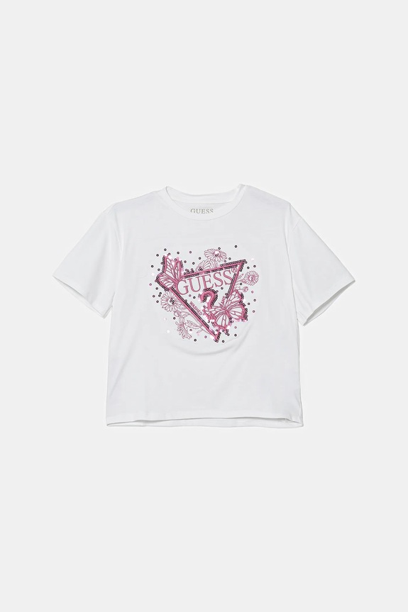 Guess gyerek póló elasztánnal fehér J5YI35.K6YW4.9BYA