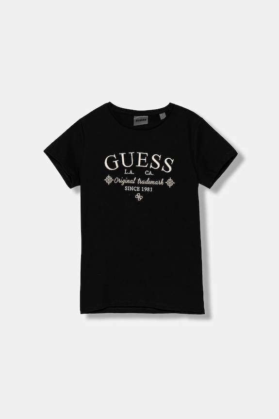 Guess gyerek pamut póló pamut fekete J5YI40.I3Z14.9BYA