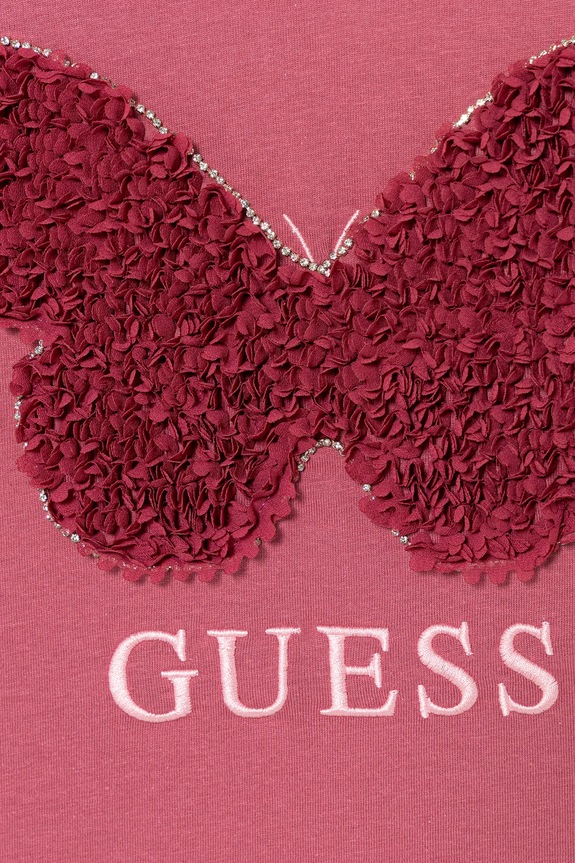 Detské bavlnené tričko Guess J5YI47.K8HM4.9BYA ružová AW25