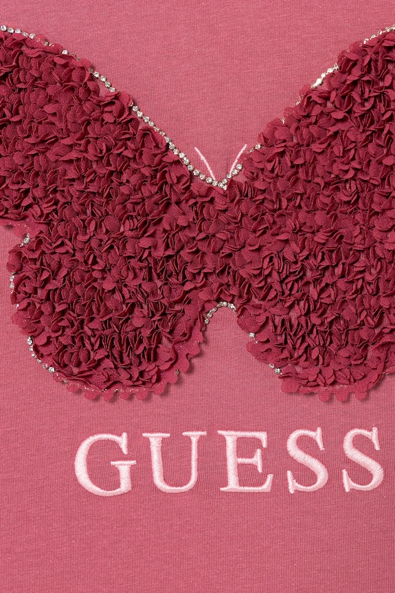 Detské bavlnené tričko Guess J5YI47.K8HM4.9BYA ružová AW25