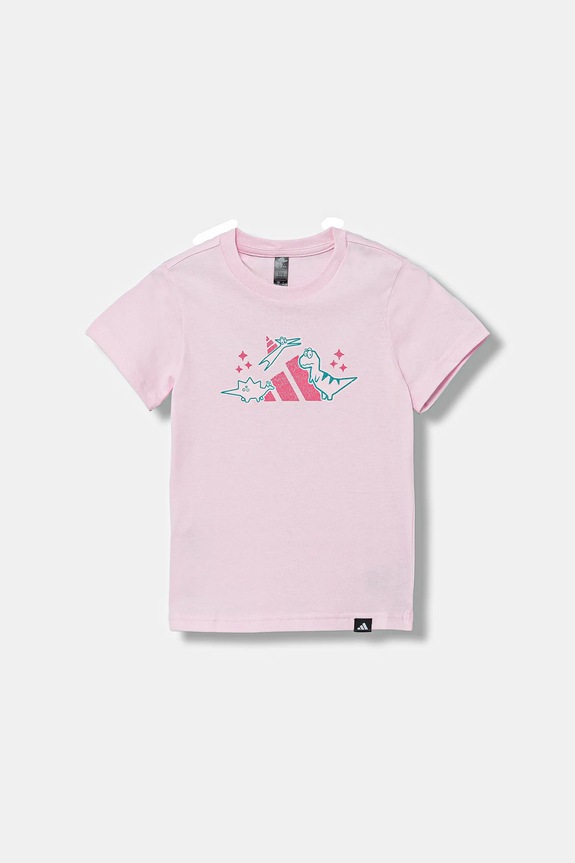 adidas maglietta in cotone neonati I ADIRAPTOR prodotto per bambini rosa JV5069