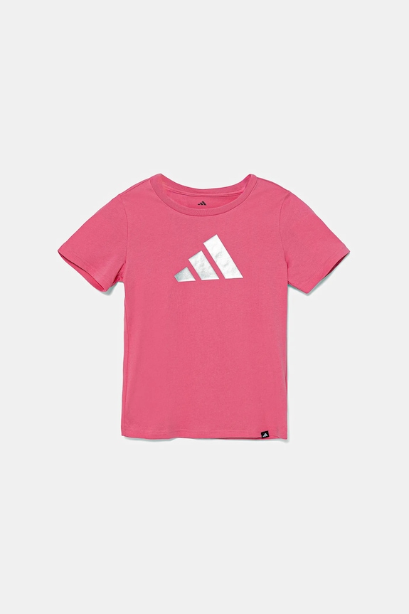 adidas tricou de bumbac pentru copii JV5261 roz AW25