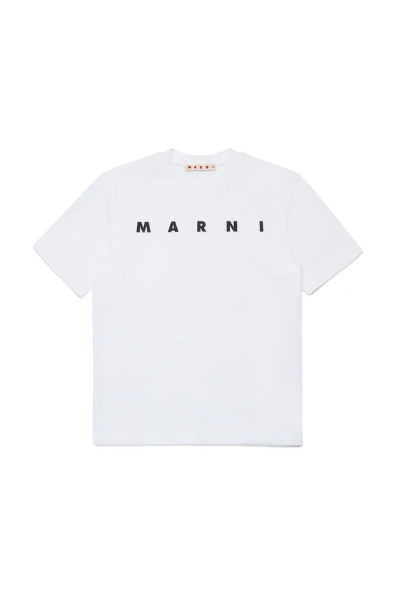 Marni gyerek pamut póló MT290F T-SHIRT pamut fehér M01601