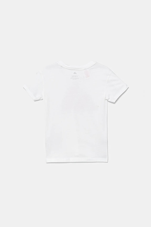 adidas tricou de bumbac pentru copii JW2383 alb AW25