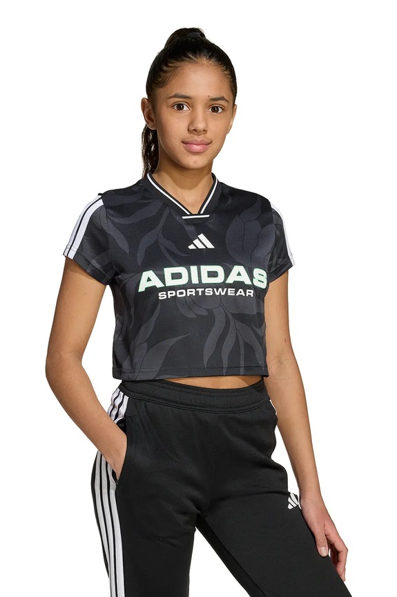 adidas tricou copii print negru JW7453