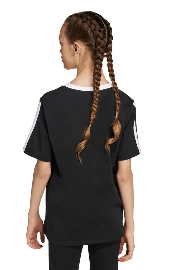 adidas t-shirt in cotone per bambini JW8627 nero