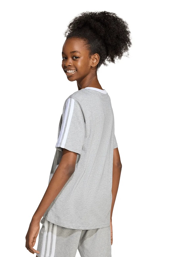 adidas t-shirt bawełniany dziecięcy JW8631 szary