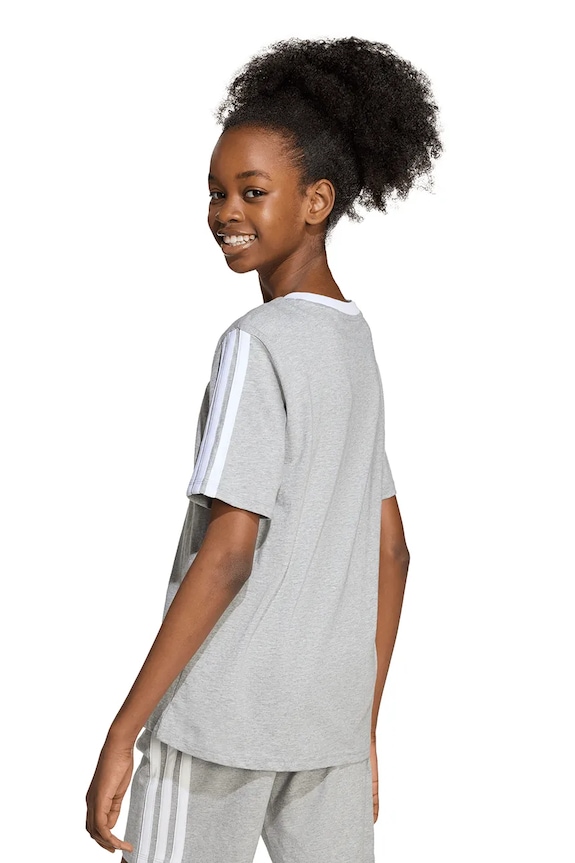 adidas t-shirt bawełniany dziecięcy JW8631 szary