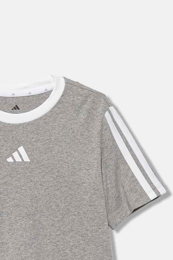 adidas t-shirt bawełniany dziecięcy szary JW8631