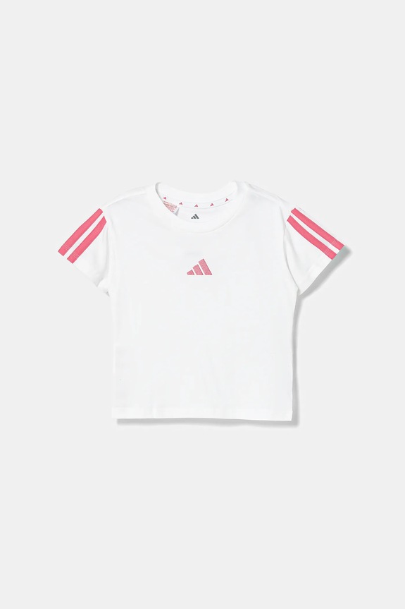 adidas t-shirt in cotone per bambini JY4973 bianco AW25
