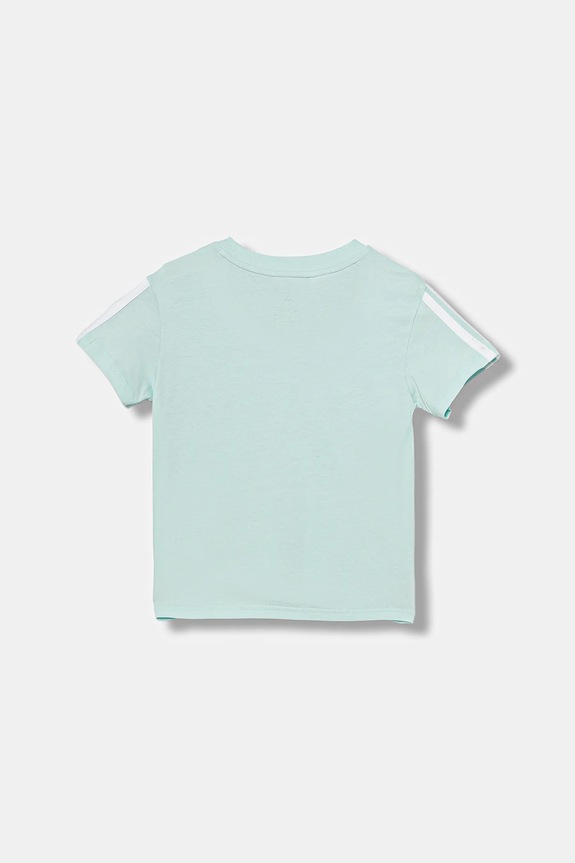 Dievča Detské bavlnené tričko adidas JY4974 tyrkysová