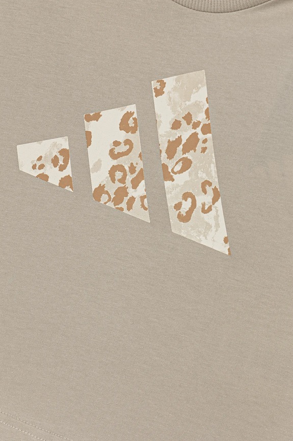 adidas t-shirt in cotone per bambini beige KC5450