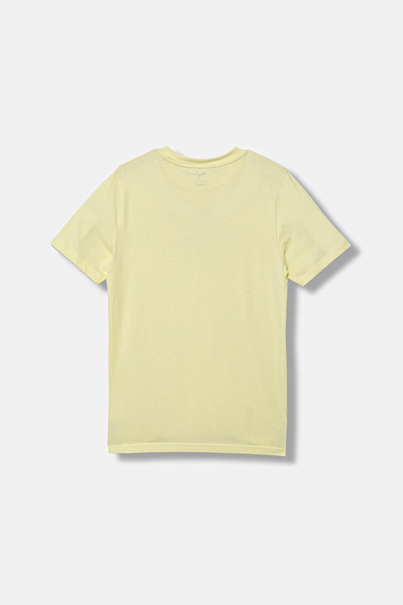 Otroška bombažna kratka majica Puma GRAPHIC No. 1 Logo Tee G 688497. rumena AW25