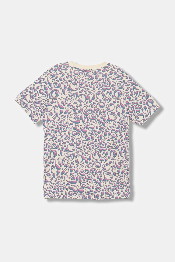 Detské bavlnené tričko Puma TWEENERVERSE AOP Tee G 688500 fialová AW25