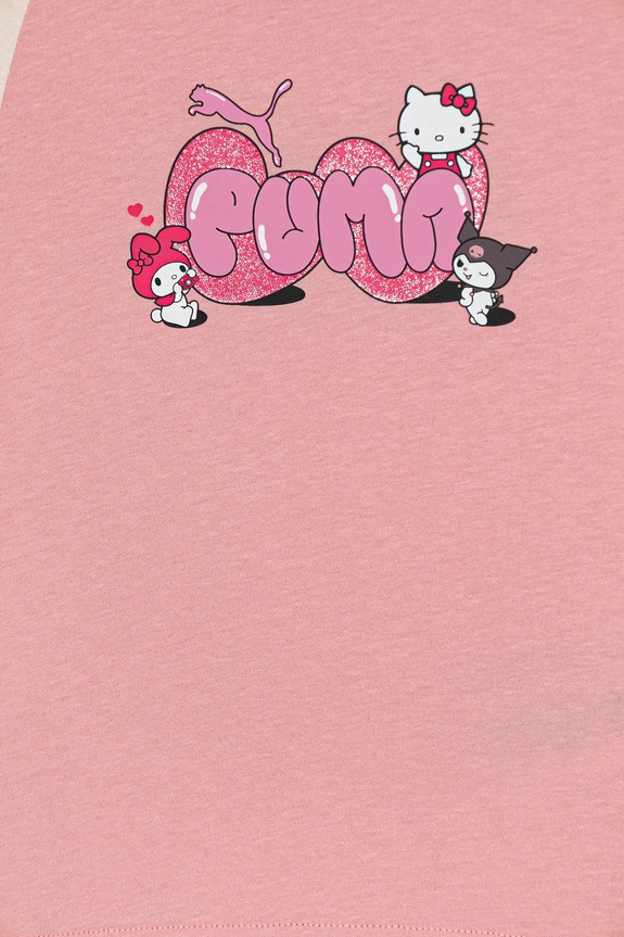 Dievča Detské bavlnené tričko Puma PUMA X HELLO KITTY & FRIENDS Slim Tee 632391 ružová