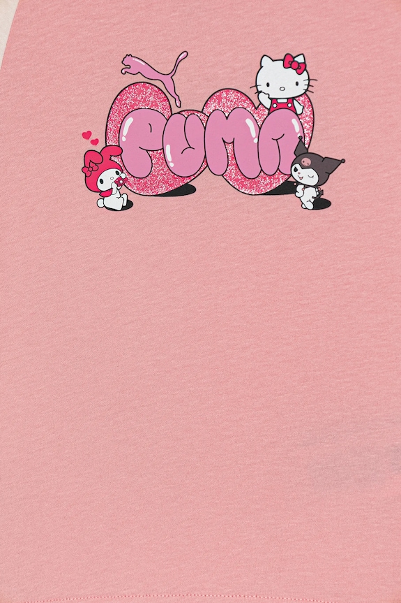 Dievča Detské bavlnené tričko Puma PUMA X HELLO KITTY & FRIENDS Slim Tee 632391 ružová
